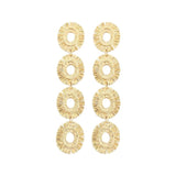 Vintage Long Oval Pendant Earrings for Woman