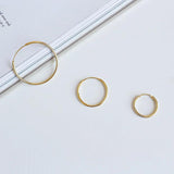 925 Sterling Silver Unique Shaped Huggie Hoop Earring