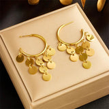 316L Stainless Steel 18K Plated Earrings for Women Jewelry