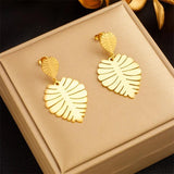 316L Stainless Steel 18K Plated Earrings for Women Jewelry