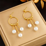 316L Stainless Steel 18K Plated Earrings for Women Jewelry