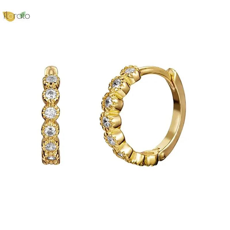 925 Silver Rainbow Hoop Earrings Fine Jewelry
