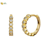 925 Silver Rainbow Hoop Earrings Fine Jewelry