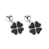 Rose Clover Earrings For Girls Accessories On Ear Screw Knob Stud Earrings