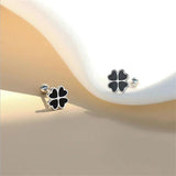Rose Clover Earrings For Girls Accessories On Ear Screw Knob Stud Earrings