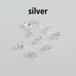 925 Silver Plated K Earplugs Butterfly Earrings Jewelry Accessories