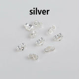 925 Silver Plated K Earplugs Butterfly Earrings Jewelry Accessories