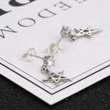 925 Silver Plated K Earplugs Butterfly Earrings Jewelry Accessories