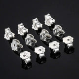 925 Silver Plated K Earplugs Butterfly Earrings Jewelry Accessories