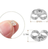 925 Silver Plated K Earplugs Butterfly Earrings Jewelry Accessories