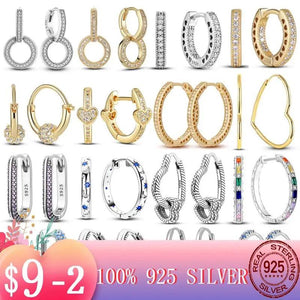 Heart CZ Zircon Hoop Earring for Women