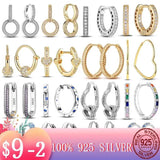 Heart CZ Zircon Hoop Earring for Women