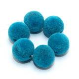 100 Pcs Velvet Acrylic Round Beads 10mm Jewelry Making Charms