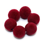 100 Pcs Velvet Acrylic Round Beads 10mm Jewelry Making Charms