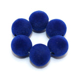 100 Pcs Velvet Acrylic Round Beads 10mm Jewelry Making Charms