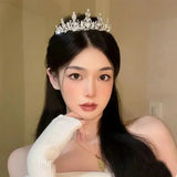 Crystal Crown Tiaras Headband Wedding Party Hair Accessories