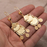 Wando Money Coin Earrings Islamic Muslim Arab Coins Earrings