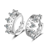 925 Silver Crown Earrings for Women