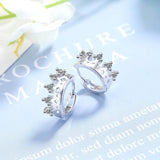 925 Silver Crown Earrings for Women