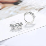 925 Silver Crown Earrings for Women