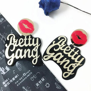 90s Y2K Punk Crown Dangle Earrings For Women
