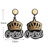 90s Y2K Punk Crown Dangle Earrings For Women
