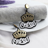 90s Y2K Punk Crown Dangle Earrings For Women