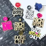 90s Y2K Punk Crown Dangle Earrings For Women