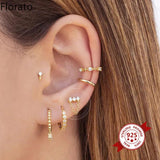 Crystal 925 Silver Zircon Stud Tassel Earrings CZ Women's Jewelry