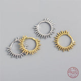 925 Silver Circle Hoop Earring for Women MEJ590