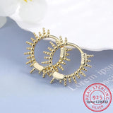 925 Silver Circle Hoop Earring for Women MEJ590