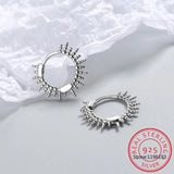 925 Silver Circle Hoop Earring for Women MEJ590