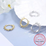 925 Silver Circle Hoop Earring for Women MEJ590