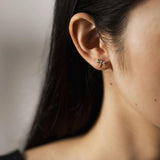 925 Silver Butterfly Stud Earring Dragonfly Piercing Bees Clips