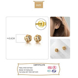 Davis Sweet Knot Stud Earrings 925 Sterling Silver