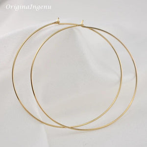 Thin Hoop Earrings 925 Silver/Gold Filled Vintage Pendientes Oorbellen Earrinngs