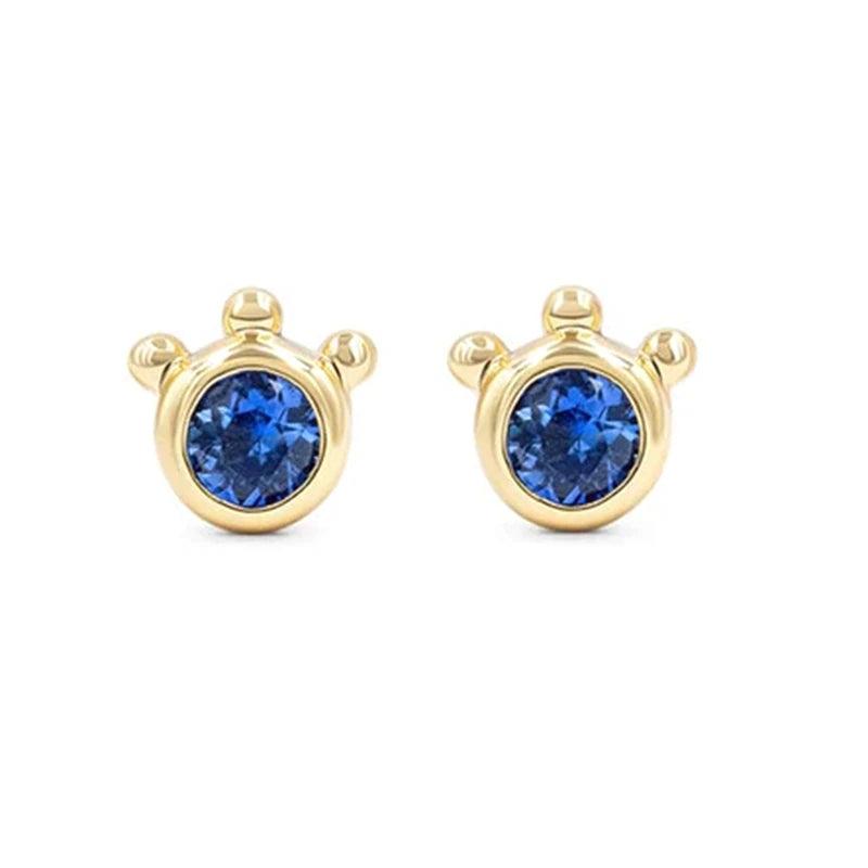 Sapphire 925 Silver Drop Earrings Wedding Jewelry