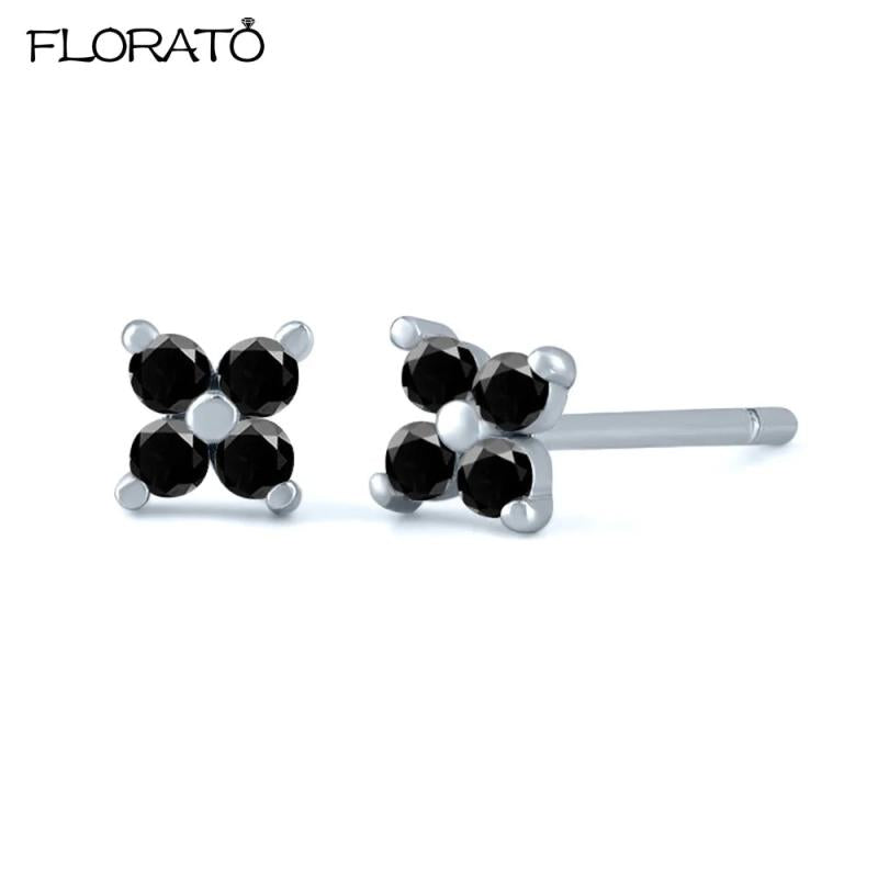 Zircon Drops Hoops Earrings for Women Piercing Jewelry