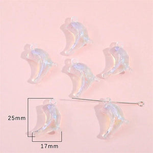 Cartoon Bear Flower Butterfly Dolphin Acrylic Charms