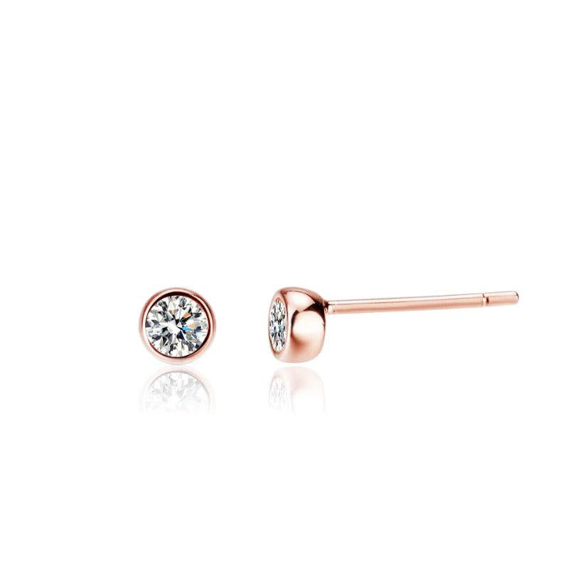 3mm Moissanite Silver Stud Earrings Wedding Women Earring