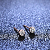 3mm Moissanite Silver Stud Earrings Wedding Women Earring