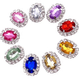 Acryl Flat Back Bead Embellishments for DIY Crafts 10pcs