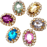 Acryl Flat Back Bead Embellishments for DIY Crafts 10pcs