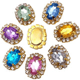 Acryl Flat Back Bead Embellishments for DIY Crafts 10pcs