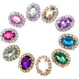 Acryl Flat Back Bead Embellishments for DIY Crafts 10pcs
