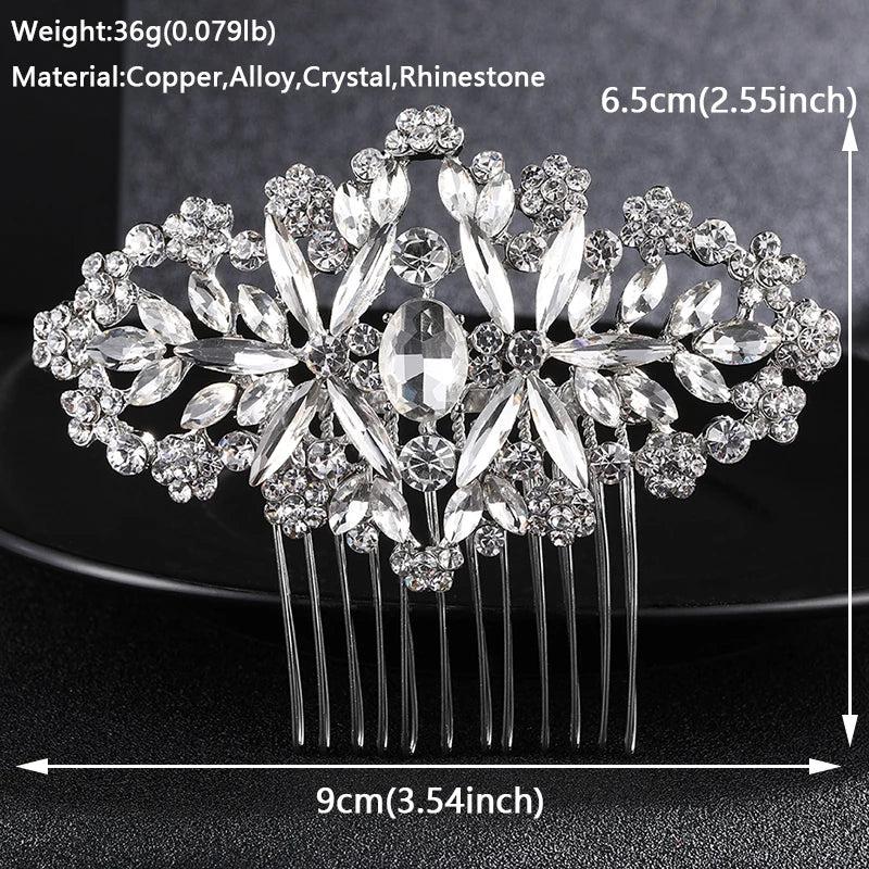 Crystal Hair Combs Clips for Wedding Bridal