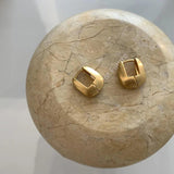 BF CLUB Vintage Square Earrings 925 Silver Women Allergy-Free Party Gift