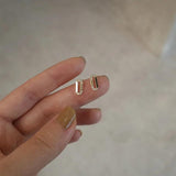 925 Silver 14K Plated Zircon Twist Earrings