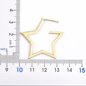 Star Pendant Drop Earrings for Women Wedding Gift