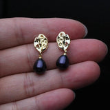 Gold Plated Freshwater Pearl Drop Earrings for Women